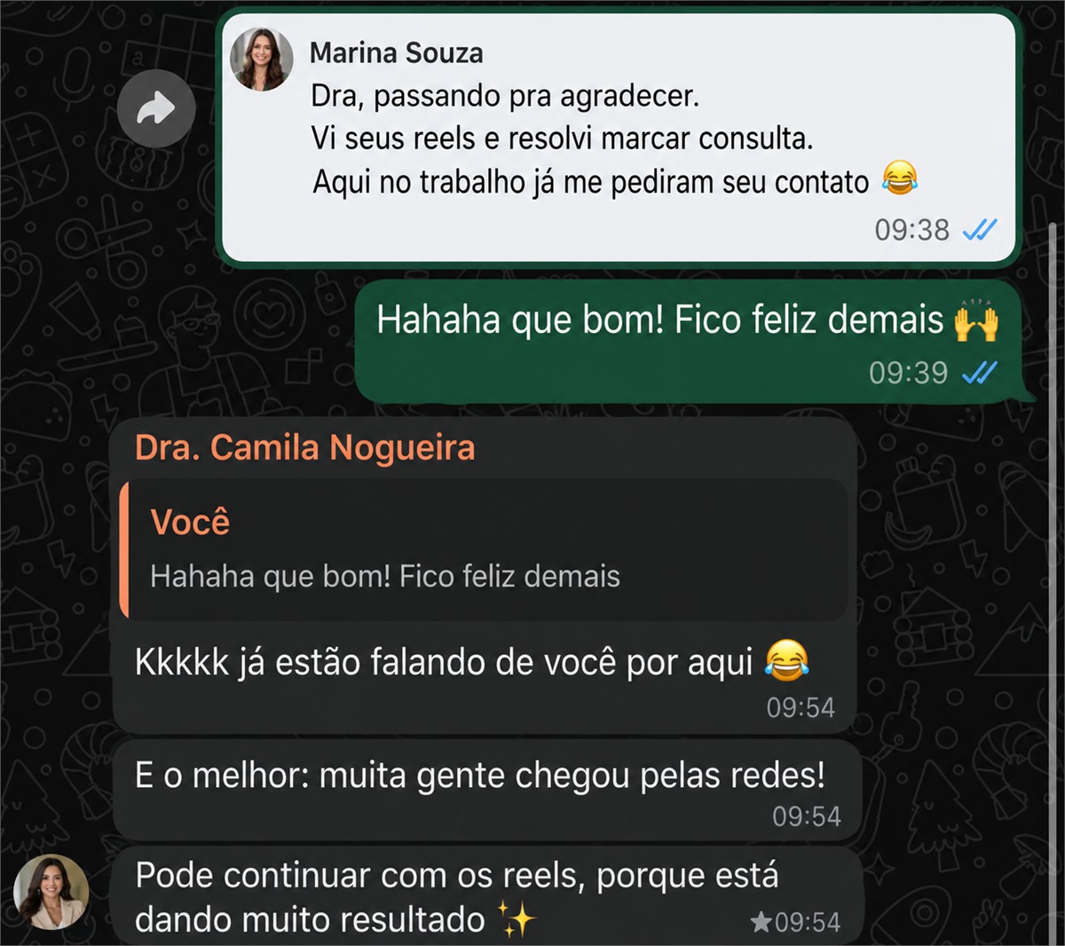 Depoimento WhatsApp