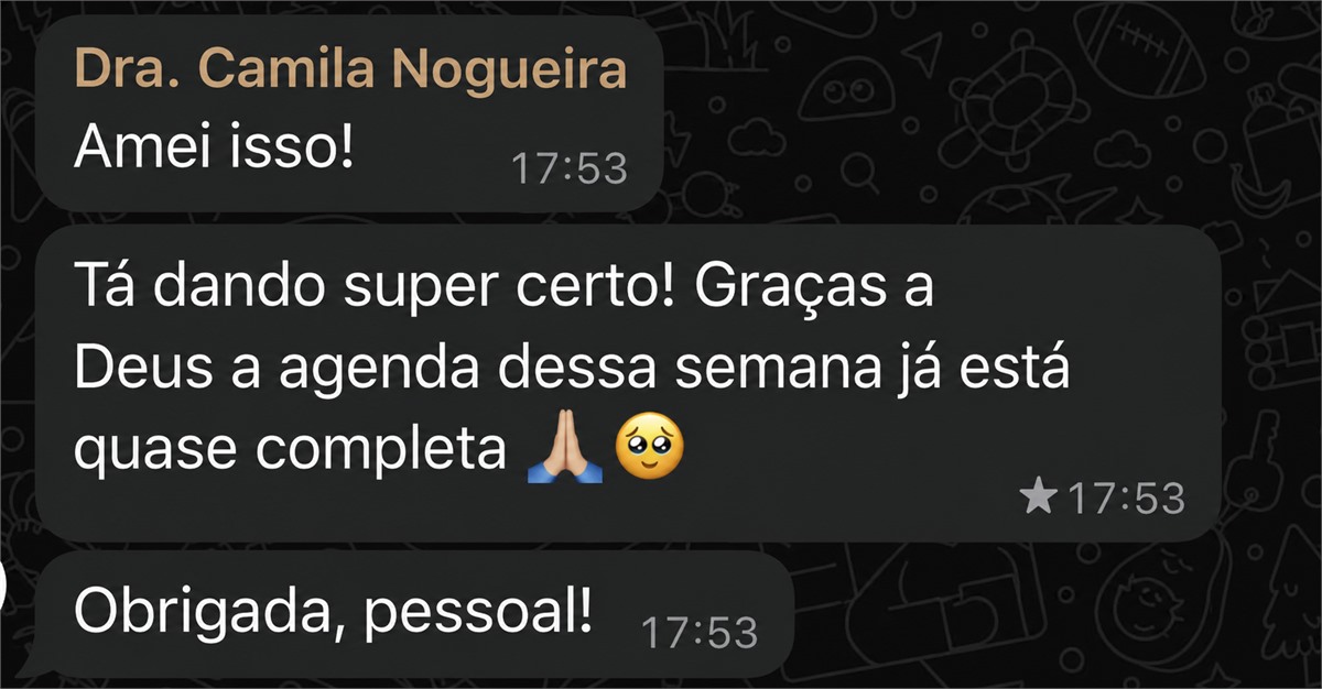 Depoimento WhatsApp